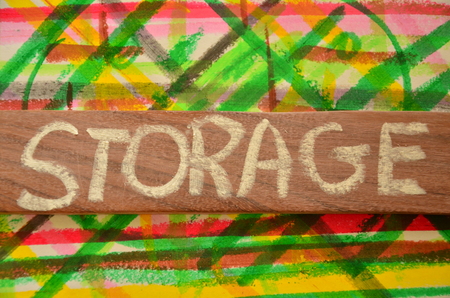 storage wordの写真素材
