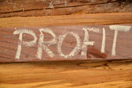 profit wordの写真素材