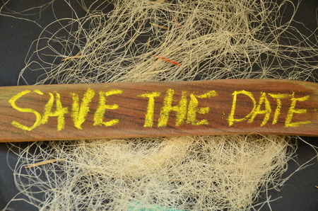 save the date wordの写真素材