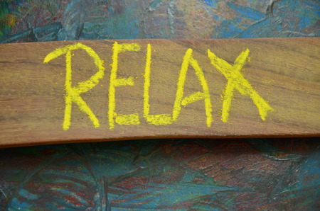 relax wordの写真素材