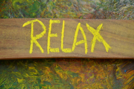 relax wordの写真素材