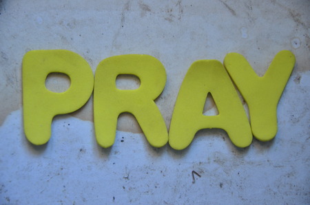 pray wordの写真素材