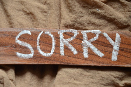 sorry wordの写真素材