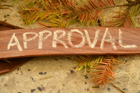 WORD APPROVALの写真素材