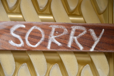 sorry wordの写真素材