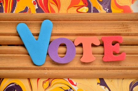 word voteの写真素材