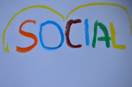social wordの写真素材