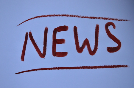 word newsの写真素材