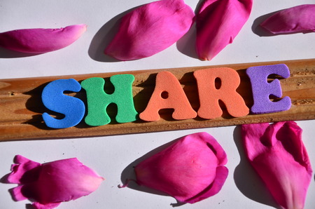 SHARE WORDの写真素材
