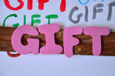 word giftの写真素材