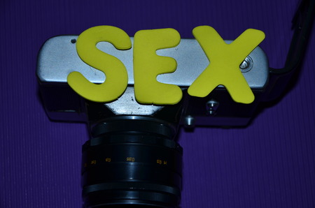 word sex on an abstract background