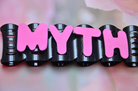 word myth on an abstract backgroundの写真素材