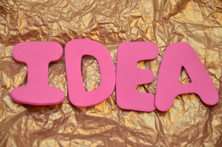 word idea on an abstract backgroundの写真素材