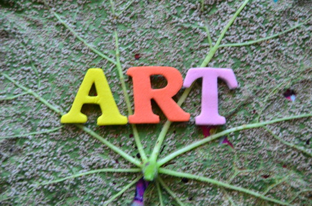 word art on an abstract backgroundの写真素材
