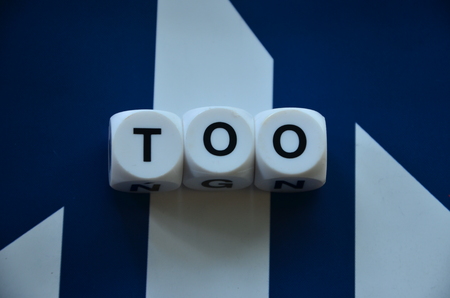 word too on an abstract backgroundの写真素材