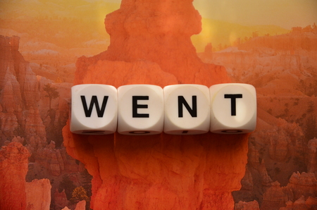 word on an abstract colored backgroundの写真素材