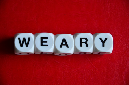 word wearyの写真素材