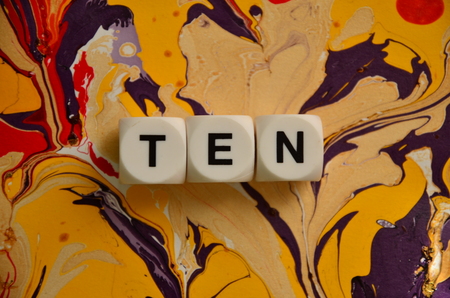 THE WORD on an abstract backgroundの写真素材