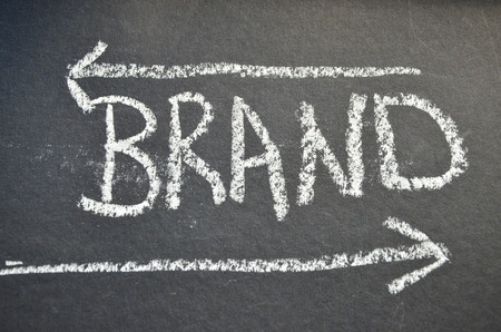 word brand on an abstract backgroundの写真素材