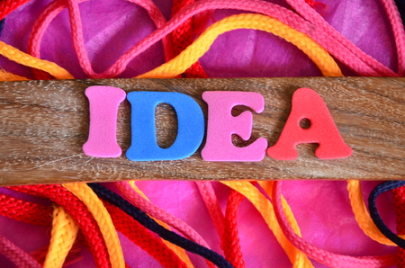 word idea on an abstract backgroundの写真素材