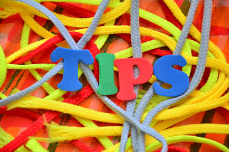 word tips on an abstract background