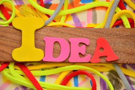 word idea on an abstract backgroundの写真素材