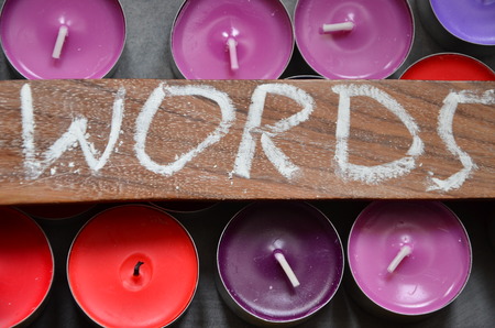 word words on an abstract backgroundの写真素材