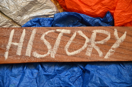 Word history on an abstract backgroundの写真素材