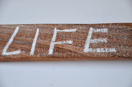 word life on an abstract backgroundの写真素材