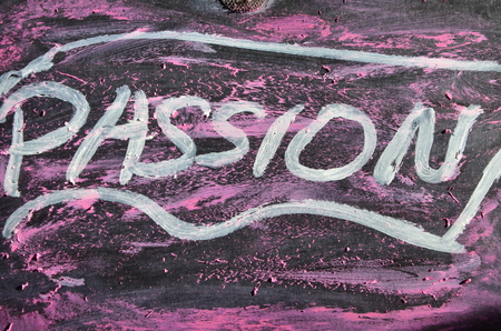word passion on an abstract backgroundの写真素材