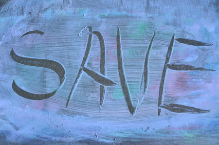 word save on an abstract background
