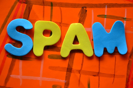 word spam on an abstract backgroundの写真素材