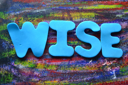 word wise on an abstract backgroundの写真素材