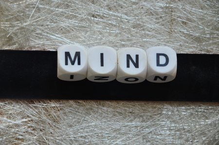word mind on an abstract background