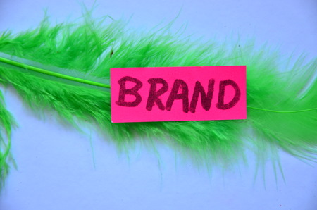 word brand on an abstract backgroundの写真素材