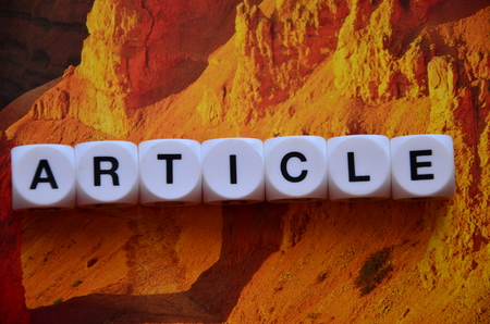 word article on an abstract backgroundの写真素材