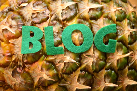 word blog on an abstract backgroundの写真素材