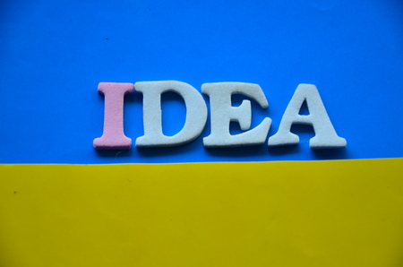 word idea on an abstract backgroundの写真素材