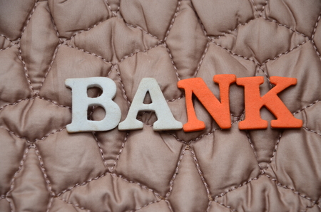 word bank on an abstract backgroundの写真素材