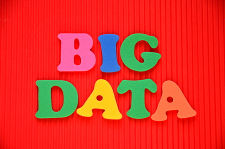 word big data on an abstract backgroundの写真素材