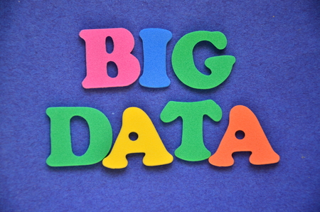 word big data on an abstract backgroundの写真素材