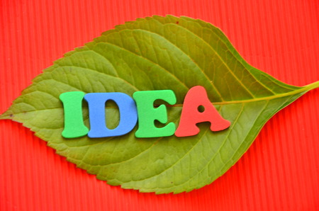 Word idea on an abstract backgroundの写真素材