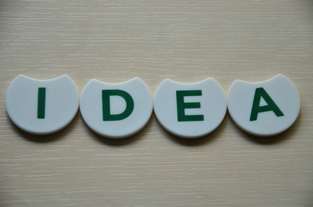 Word idea on an abstract backgroundの写真素材