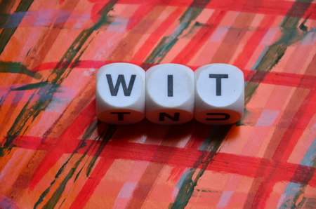 word wit on an abstract background