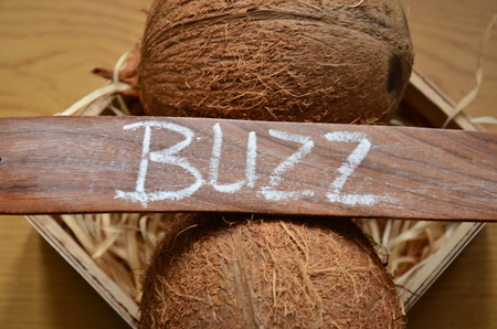 word buzz on an abstract backgroundの写真素材