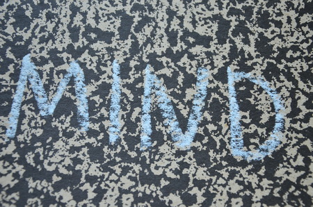 Word mind on an abstract backgroundの写真素材