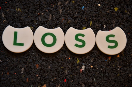 word loss on an abstract backgroundの写真素材