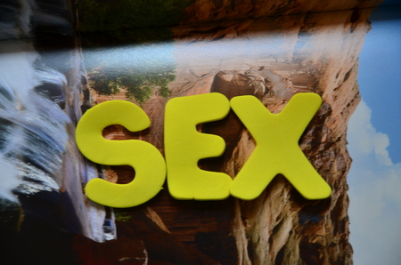 word sex on an abstract backgroundの写真素材
