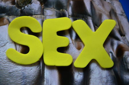 word sex on an abstract backgroundの写真素材