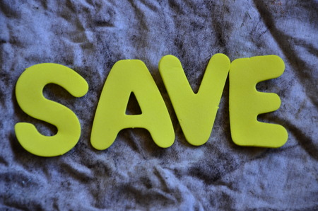word save on an abstract background